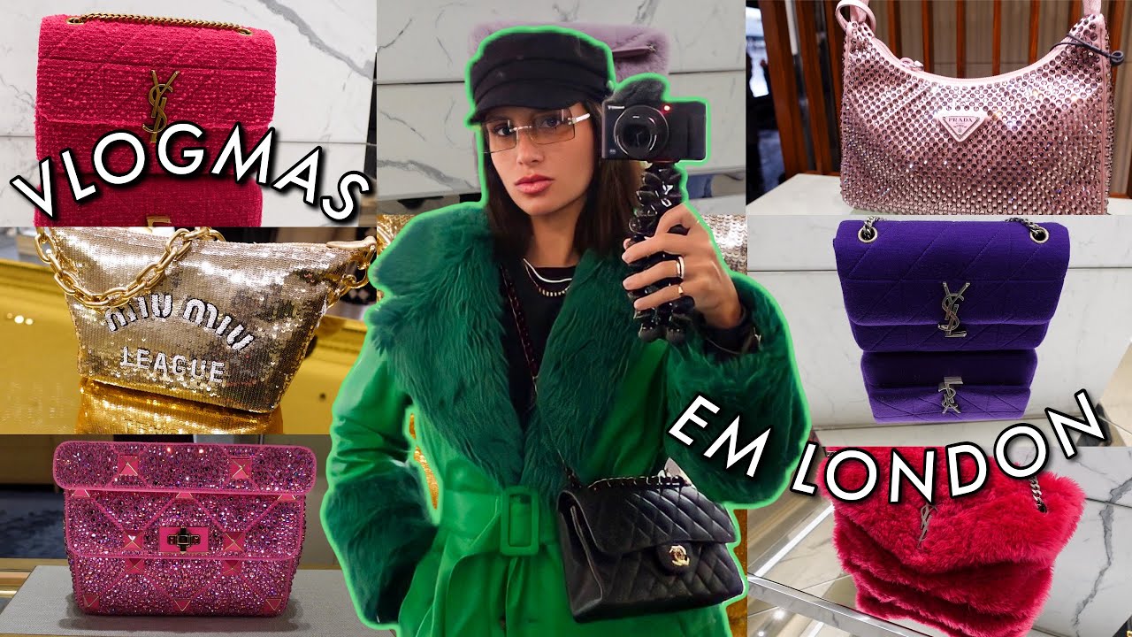 UM DIA COMIGO NA LOJA MAIS CARA DE LONDRES: HARRODS. LOJAS DE LUXO, PRADA, YSL, MIU MIU ETC #VLOGMAS