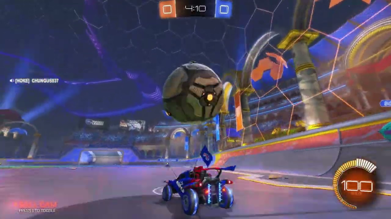 playing rocket league until we lose