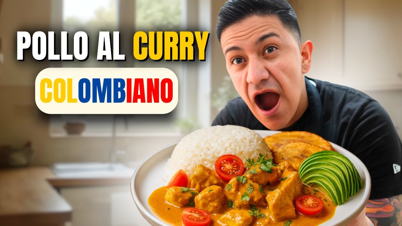 La mejor receta de POLLO AL CURRY que vas a probar - VERSION COLOMBIANA