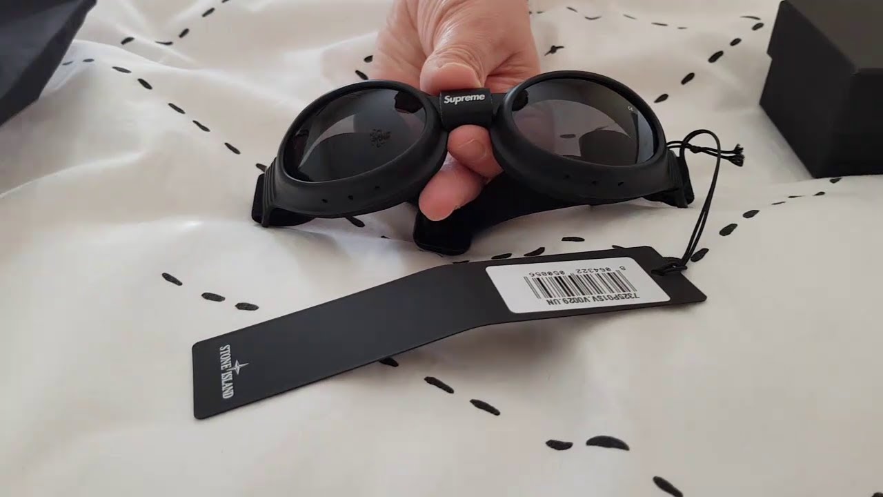 SUPREME STONE ISLAND BARUFFALDI REK GOGGLES UNBOXING.🇫🇷😎👍