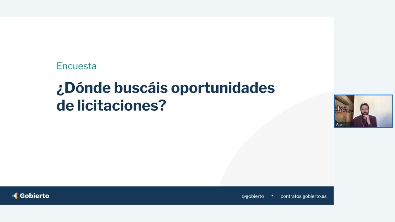 #TallerGobierto empresas: Encontrar licitaciones a las que presentarte (29 mayo)