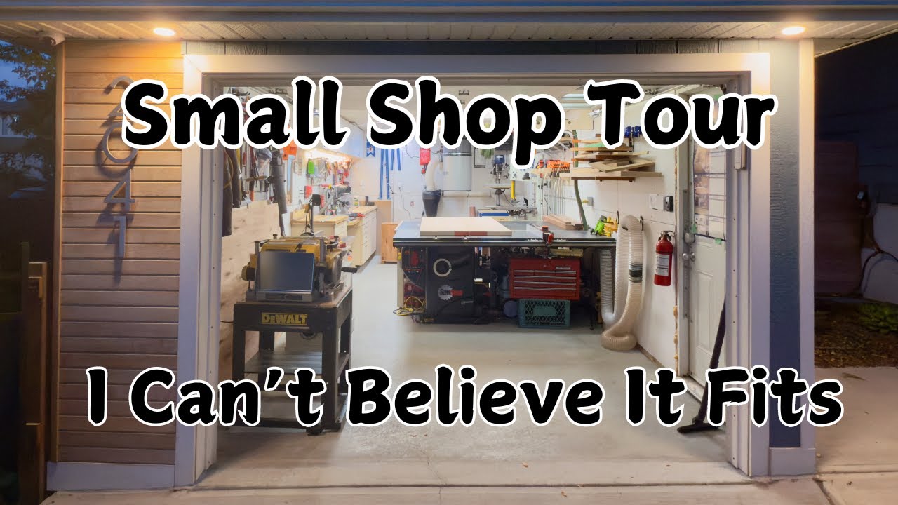 How I Fit Big Tools In A Small Shop - 2024 Shop Tour