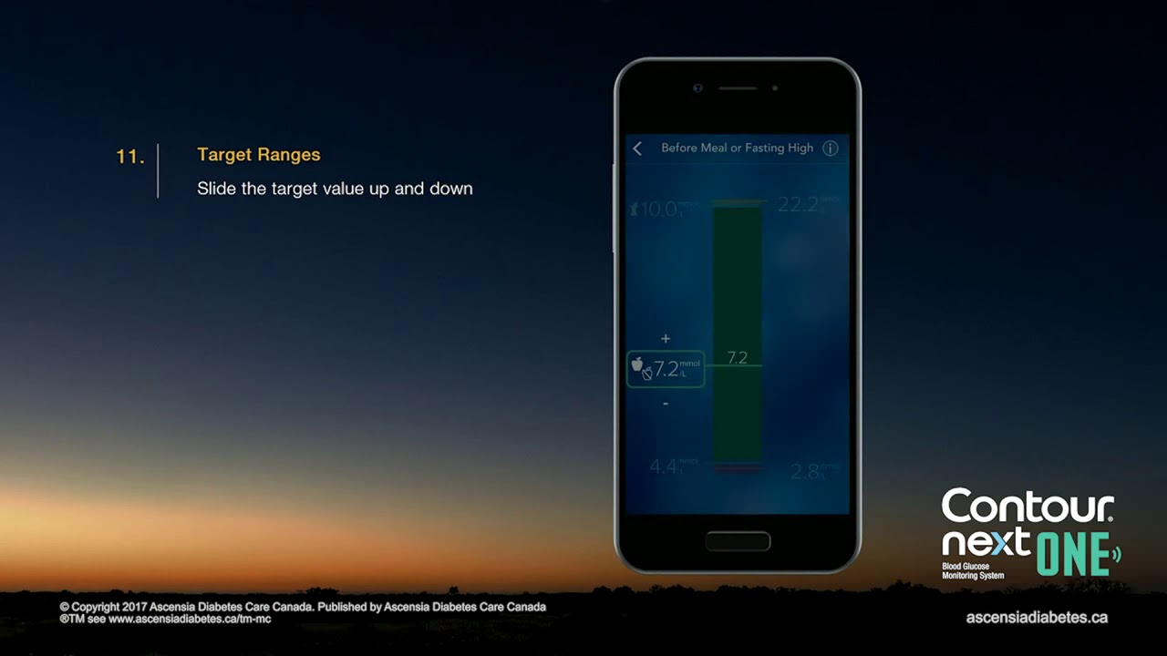 Setting up the CONTOUR DIABETES app  | CONTOUR NEXT ONE | mmol/L | Canada
