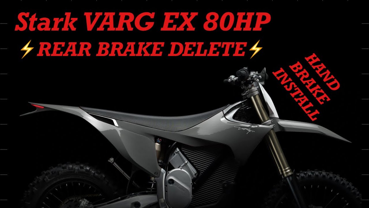 Stark VARG EX Hand Brake Upgrade! Rear Foot Brake Delete + How to install Front Lever