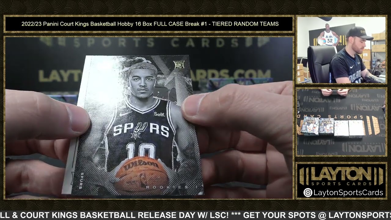 2022/23 Panini Court Kings Basketball Hobby 16 Box FULL CASE Break #