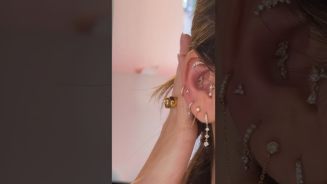 JE ME FAIS PERCER L&rsquo;OREILLE (14 piercings au total hihihi)