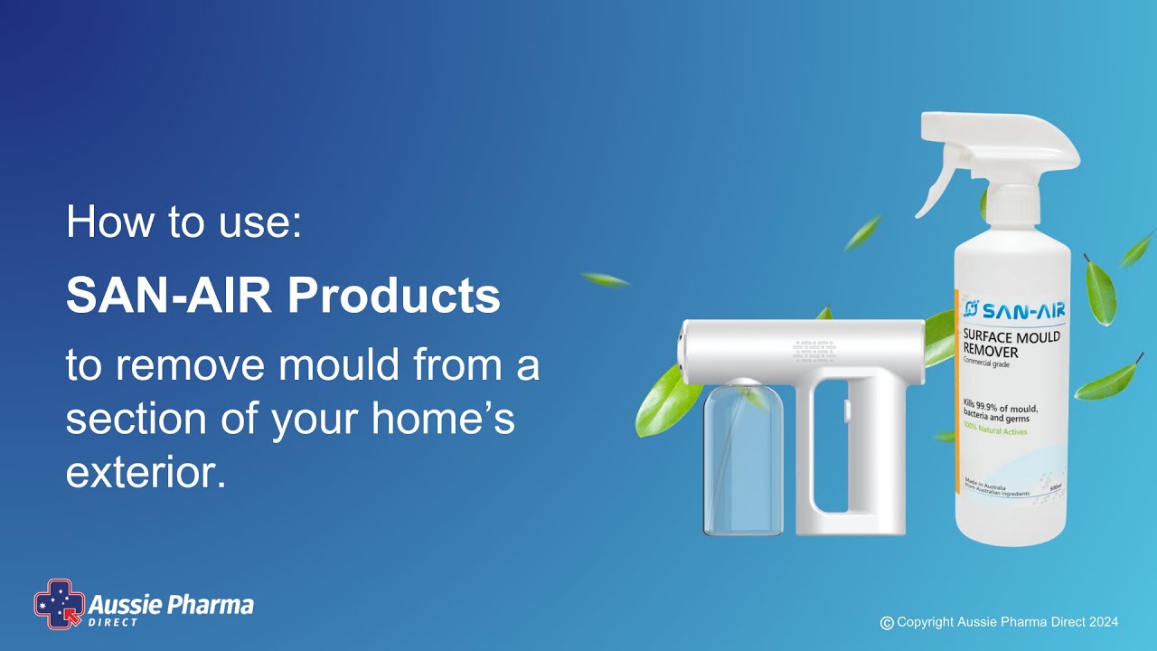 How to Use SAN-AIR to Remove Mould from Your Home's Exterior
