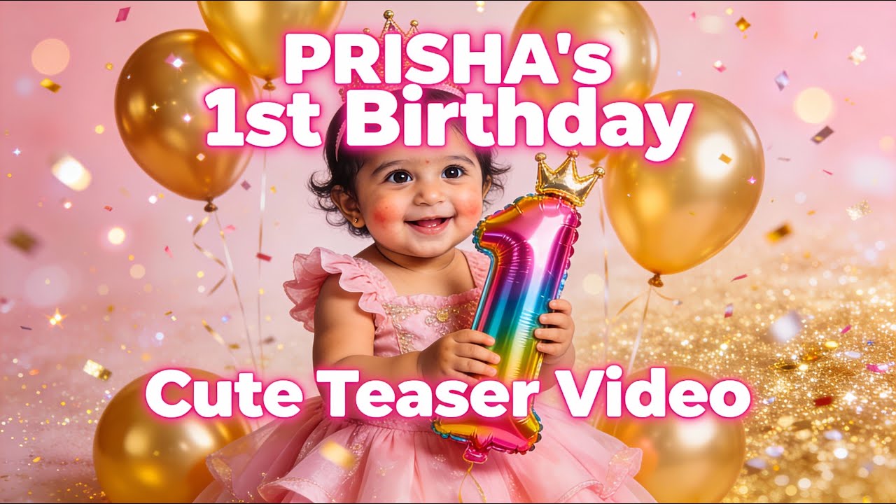 Prisha | 1st Birthday Highlight Teaser | Baby Girl
