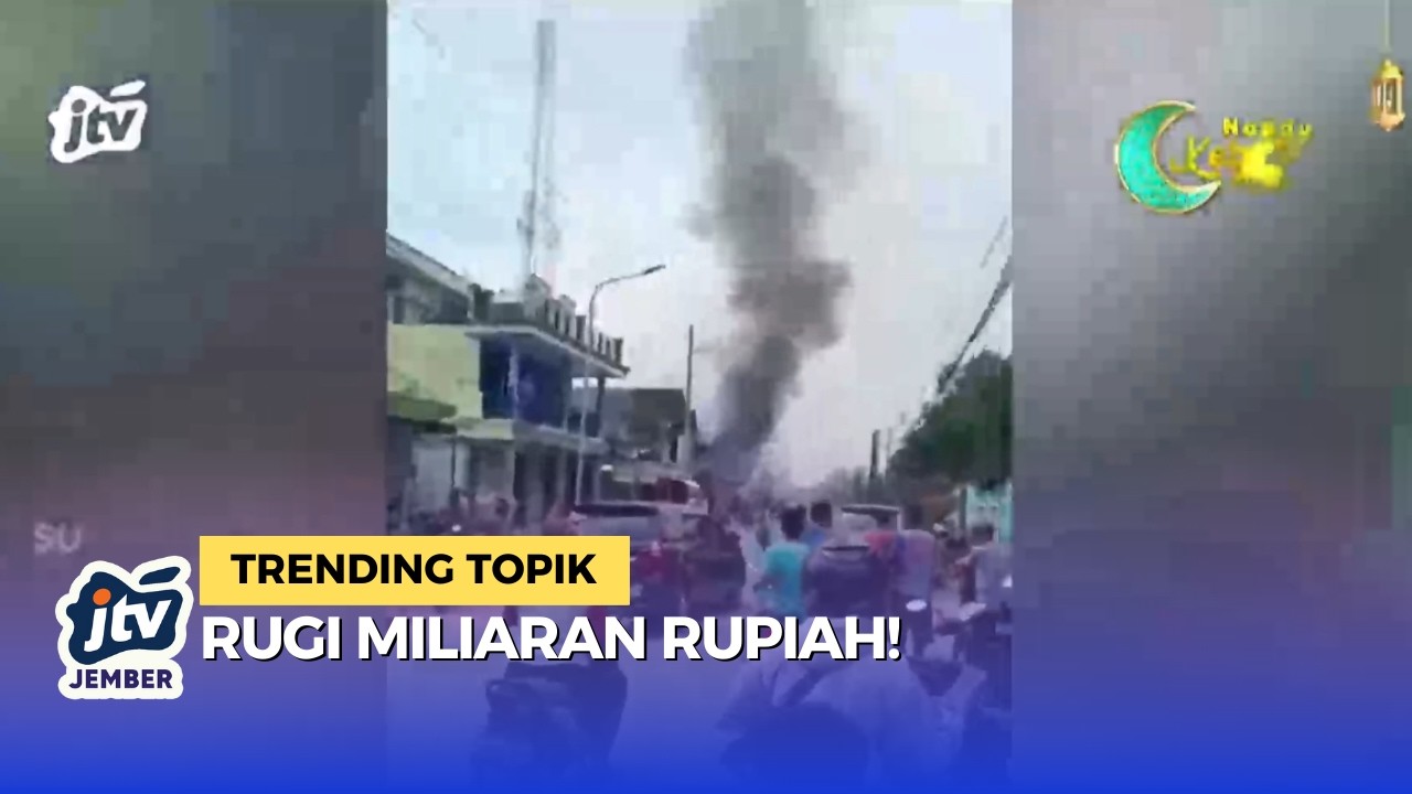 GEGER! Ruko 2 Lantai Terbakar Habis