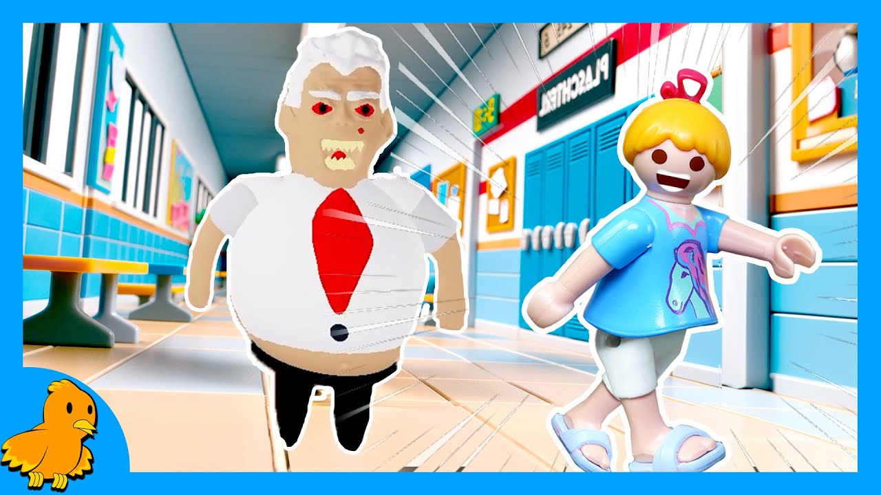 NEUER VERRÜCKTER LEHRER in der SCHULE!😵🤨 Entkommt Hannah?😄 Obby | Playmobil Familie Vogel (Roblox)