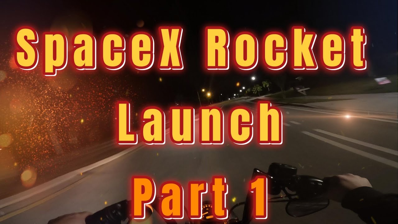 SpaceX Night Rocket Launch  - ASMR Ride With Me - Part 1