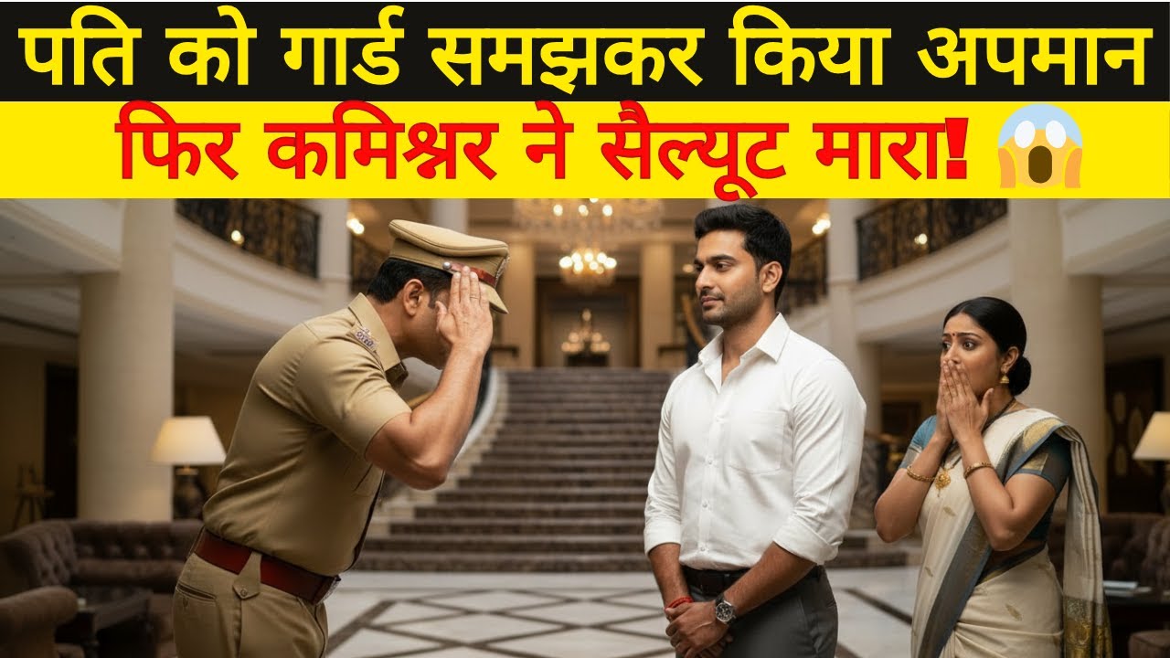 पति को 'गार्ड' समझकर किया अपमान, वो शहर का सबसे बड़ा अफसर निकला! 😱 Emotional Story