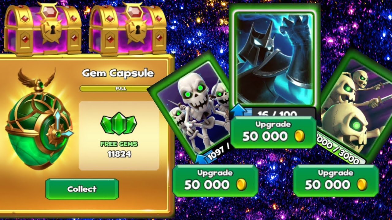 gem capsule opening 🔥 mythical chest opening skeletons upgrade worth 1.4 lack coins  #castlebeast