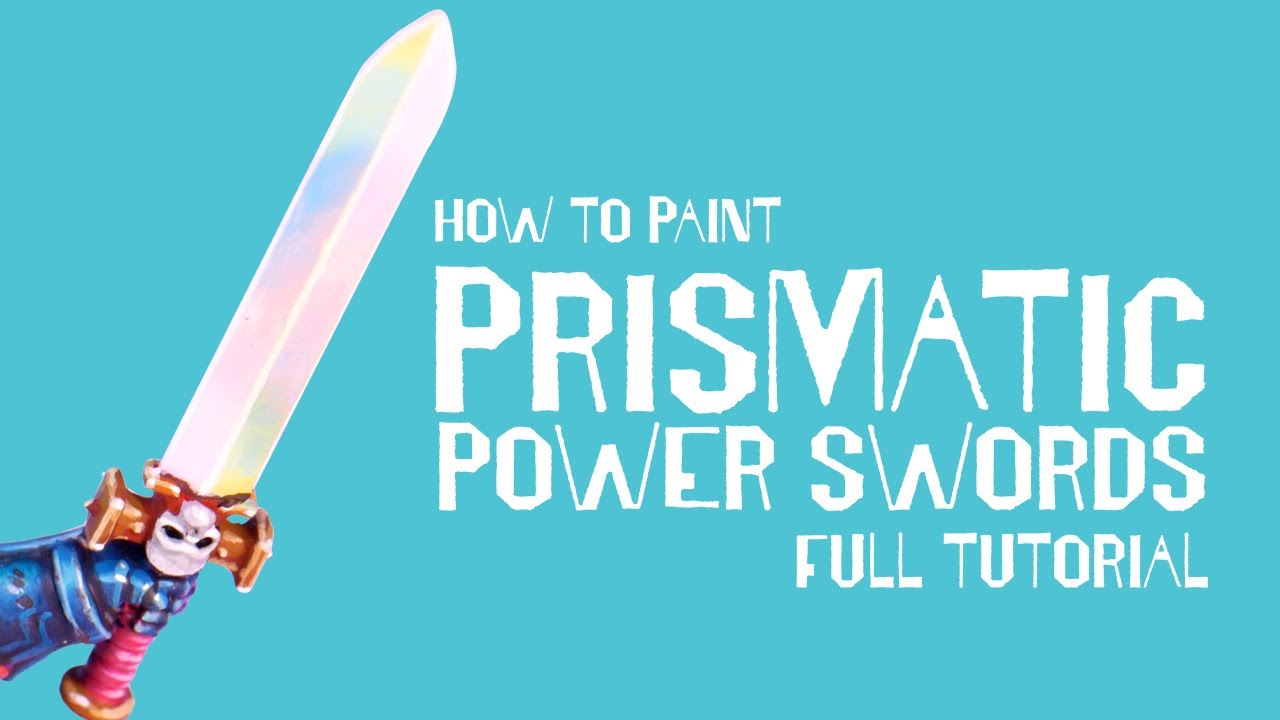 Painting a Space Marine's Prismatic Sword - Here's How!