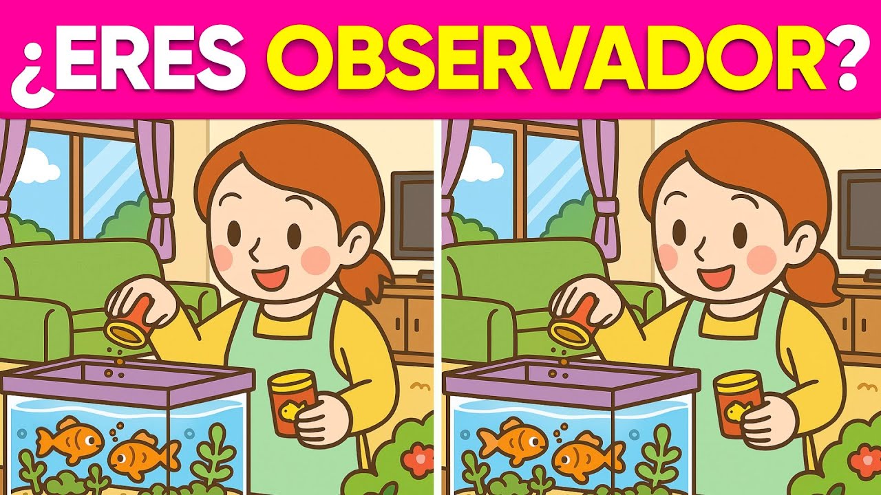 Encuentra las 3 Diferencias 🧒🏻🐠🚗 Desafío de 3 Diferencias 🏆 ¿Eres un Maestro Visual?