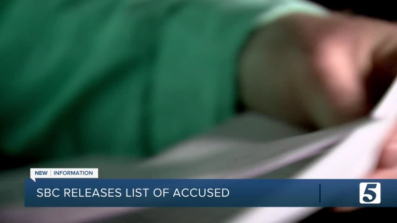 Several names remain redacted on the Southern Baptist Convention Sexual Abuser list