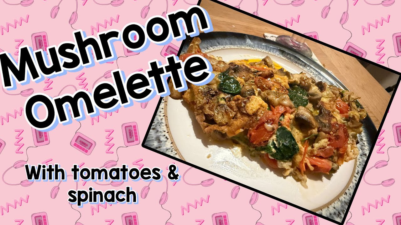 Mushroom Omelette - ugly, but very tasty!