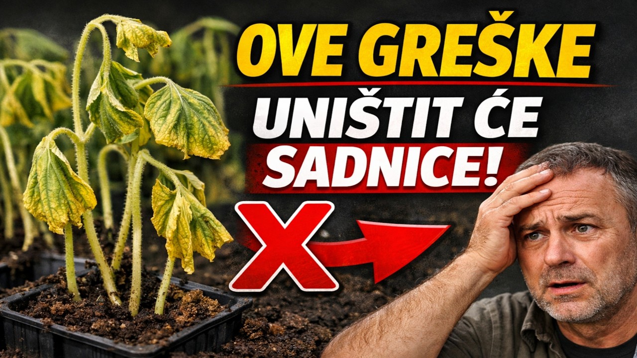 VAŠE ĆE SADNICE PROPASTI! 5 POGREŠAKA KOJE UBIJAJU KRASTAVCE PRIJE NEGO IH UOPĆE POSADITE