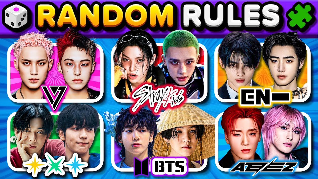 STRAY KIDS vs BTS vs ENHYPEN vs TXT vs ATEEZ vs SEVENTEEN: RANDOM Rules 🎶 | KPOP QUIZ 2025🔥