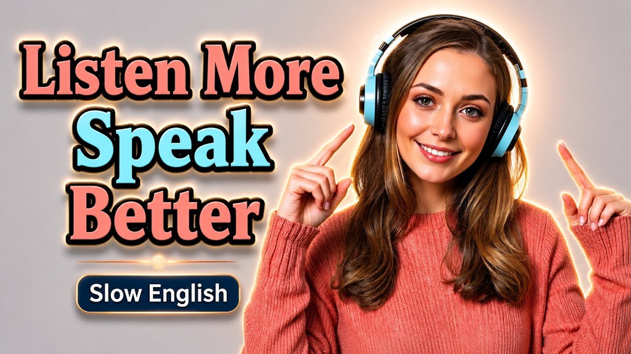 Listen More, Speak Better; Improve Your English Fluency Everyday!