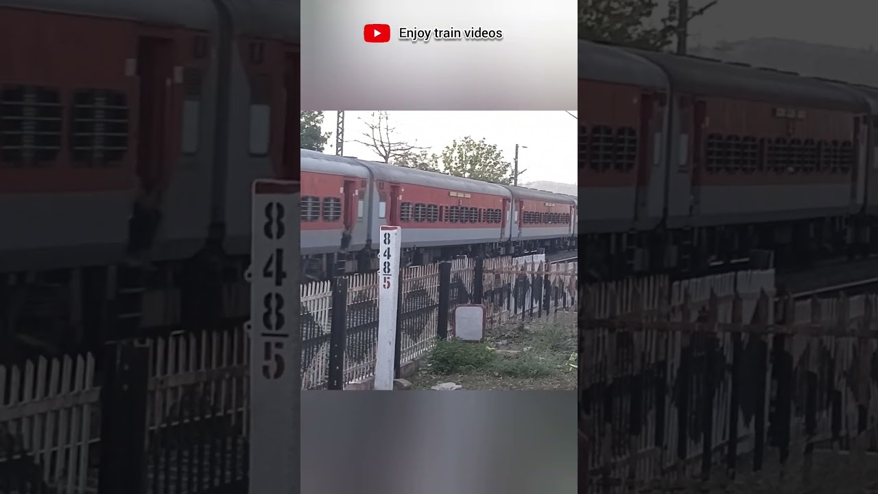 #10 Tamil Nadu Express rushing Silently at high speed #shortvideo #train #indiantrains #wap #shorts