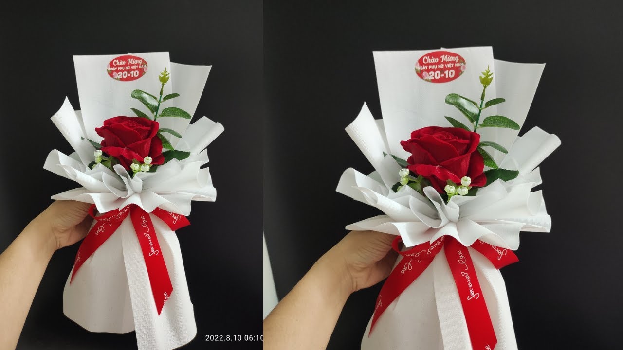 Cách bó hoa 1 bông đẹp / Bó hoa 1 bông / flower bouquet / Chuỗi video cho người mới
