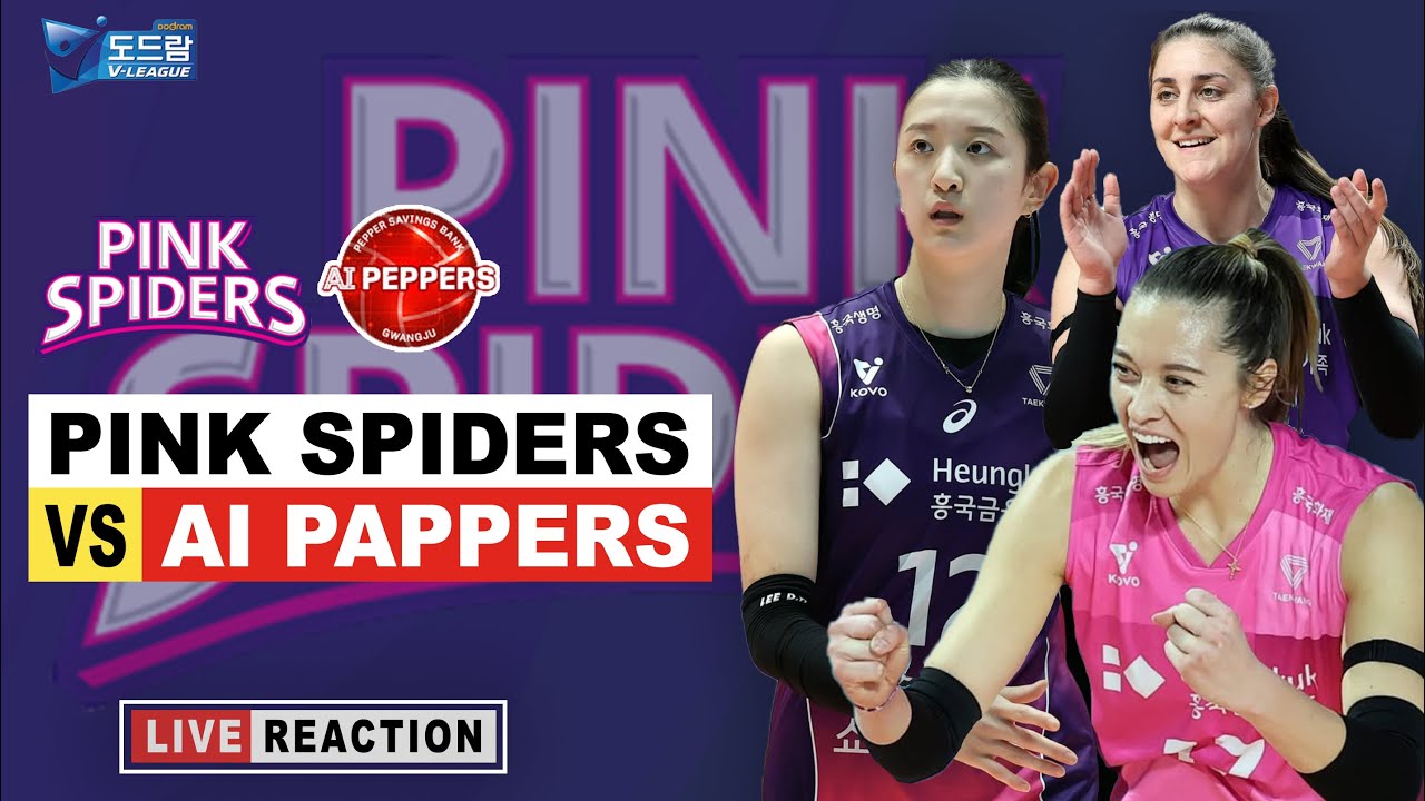 🔴Live Voli Korea Pink Spider VS Ai Pappers - Round 3