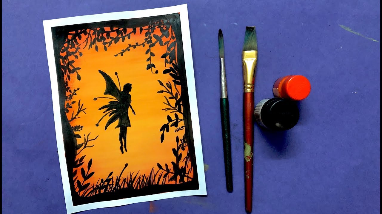 Fairy Painting with Poster Colours for Beginners | Step by Step