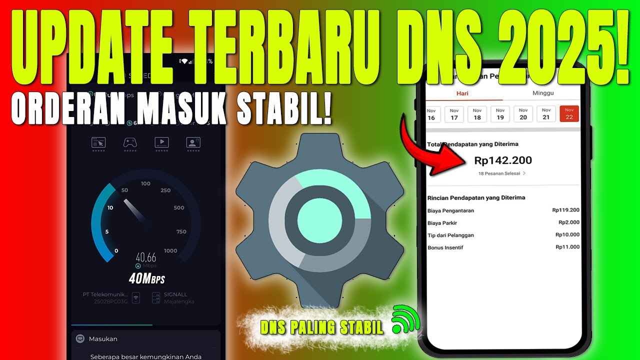 SEGERA GANTI DNS INI! CARA SETTING DNS UNTUK GOJEK GRAB & SHOPEE FOOD DRIVER BIAR GACOR