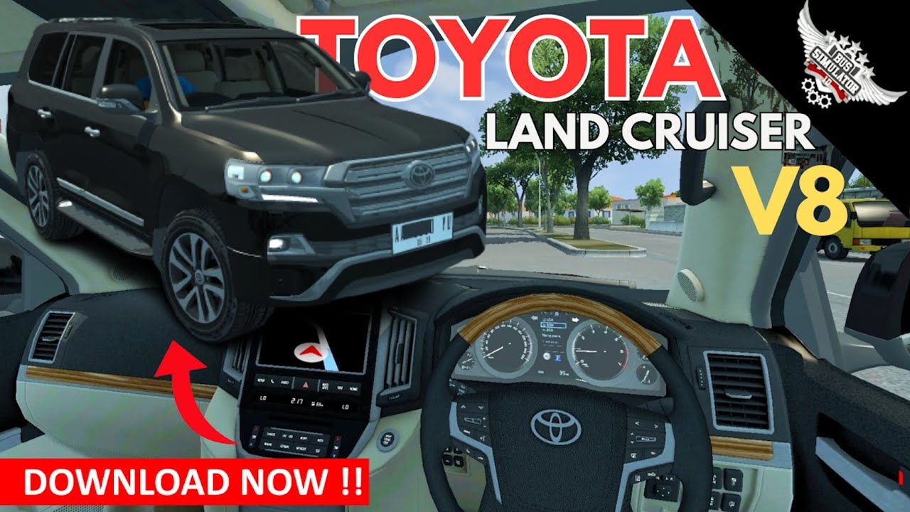 Download Toyota Land Cruiser 2017 Car Mod For Bus Simulator Indonesia | Car Mod For Bussid | #bussid