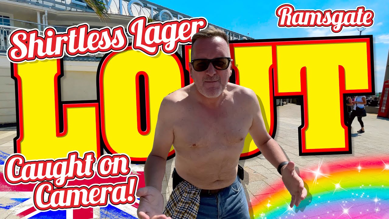 Shirtless Lager Lout at Wetherspoons in Ramsgate Caught on Camera!