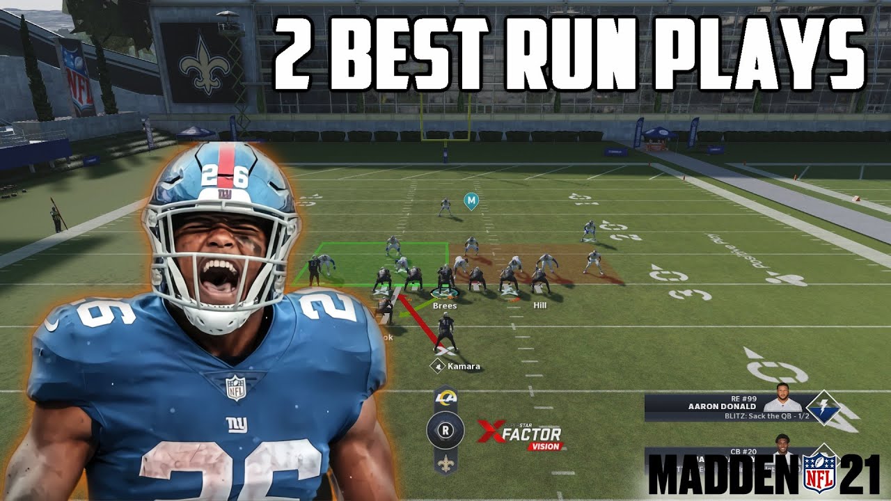 MADDEN 21 RUN GAME TIPS - TWO BEST RUN PLAYS - YOU WILL BE UNSTOPPABLE WITH THIS RUN SCHEME!🔥💥