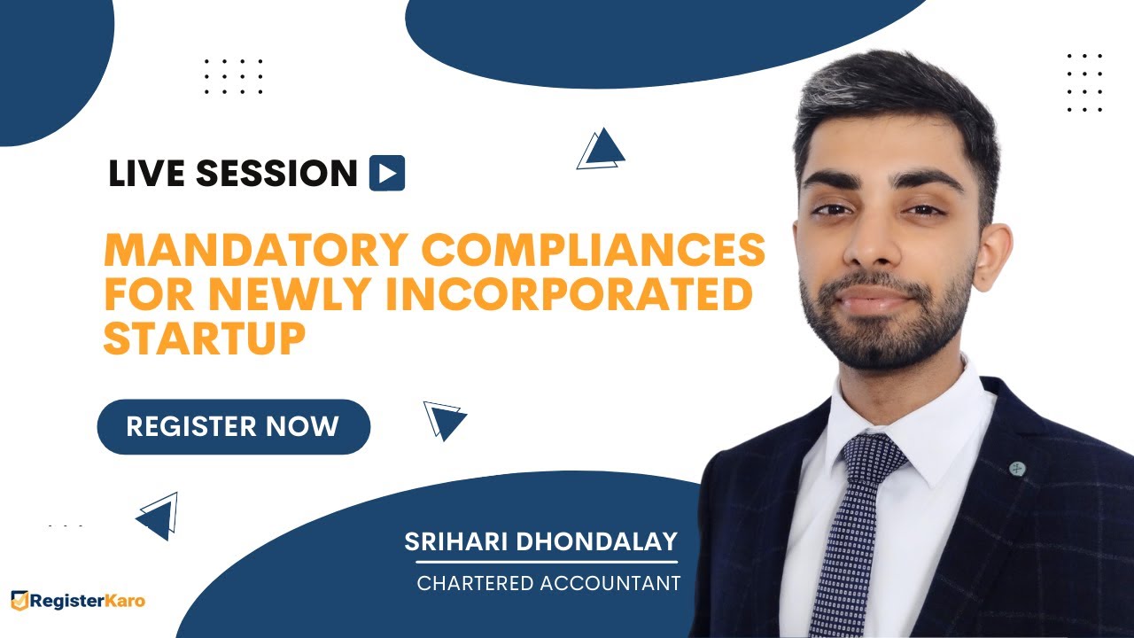 Mandatory compliances for newly incorporated startups | ROC annual compliance filing for Pvt Company