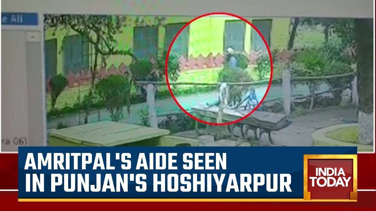 Another CCTV Video Of Amritpal's Aide Pappalpreet Seen In Punjan's Hoshiyarpur