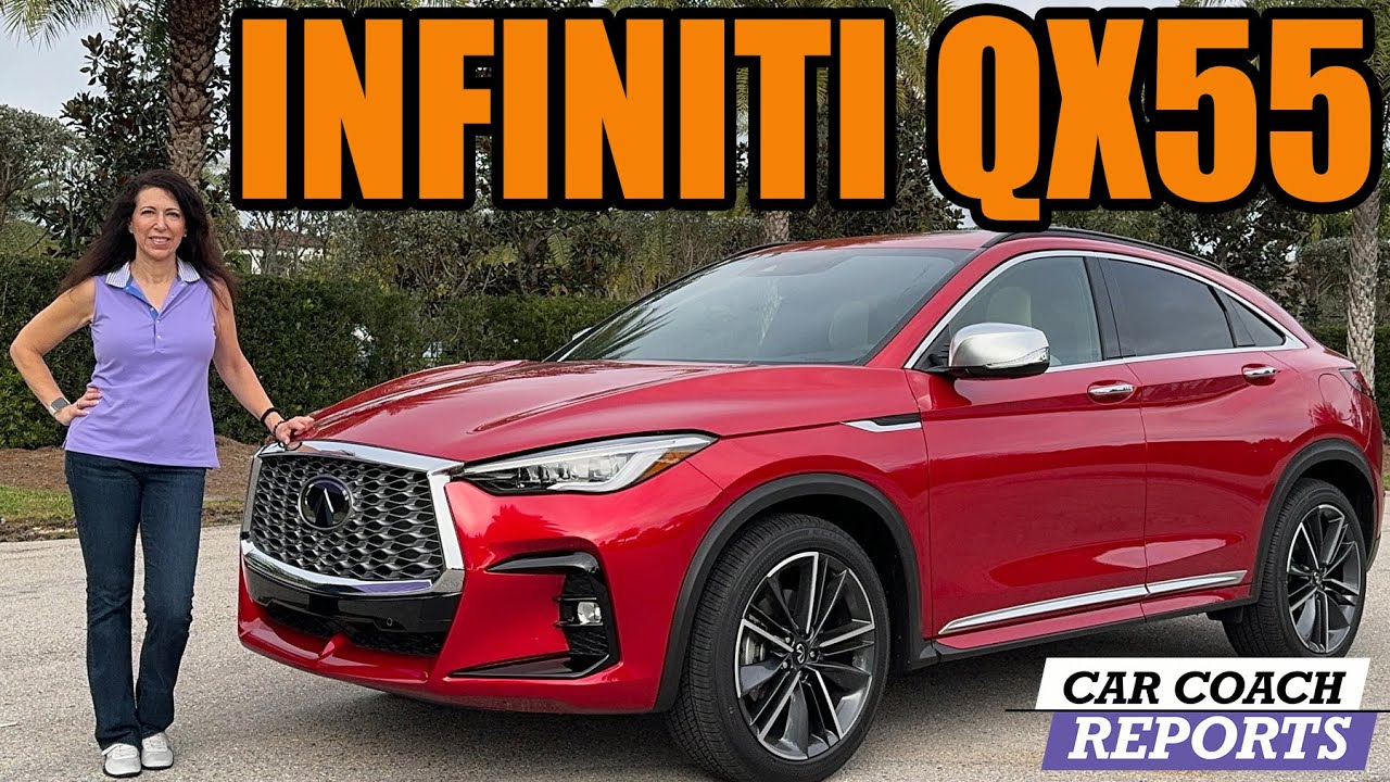 Откройте для себя элегантный и стильный кроссовер-купе Infiniti QX55 2024 года