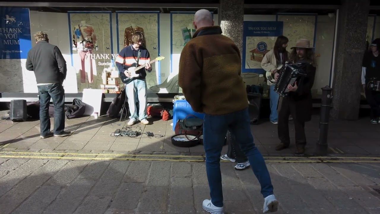 The High Points Playing Live On The Street In Norwich - Cover of Tequila