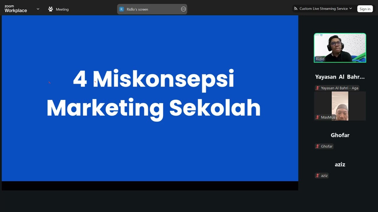 Stop Selling Your School! Strategi Marketing Sekolah Islam by Coach Muchsin Ridho