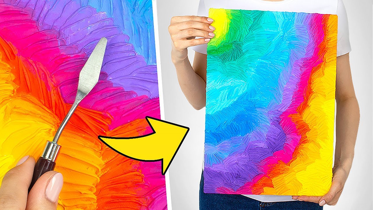 3 PICTURES PAINTED WITHOUT BRUSHES!