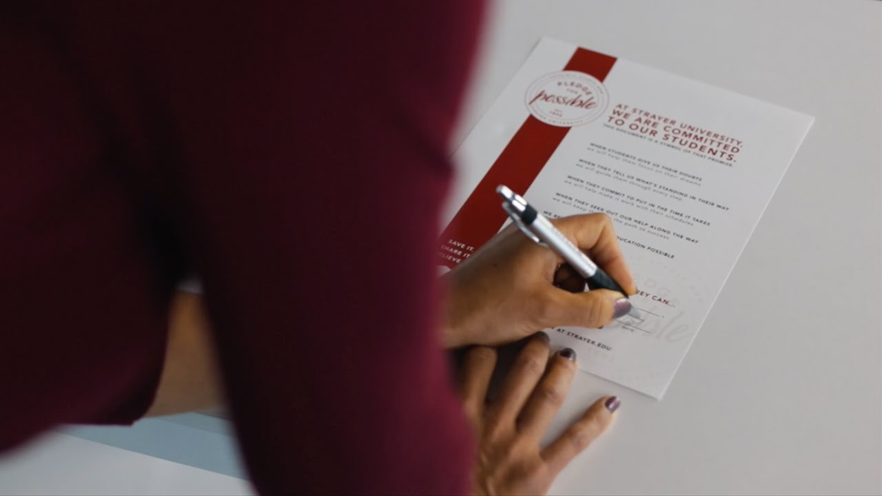 Strayer University Pledge for Possible (30 Sec)
