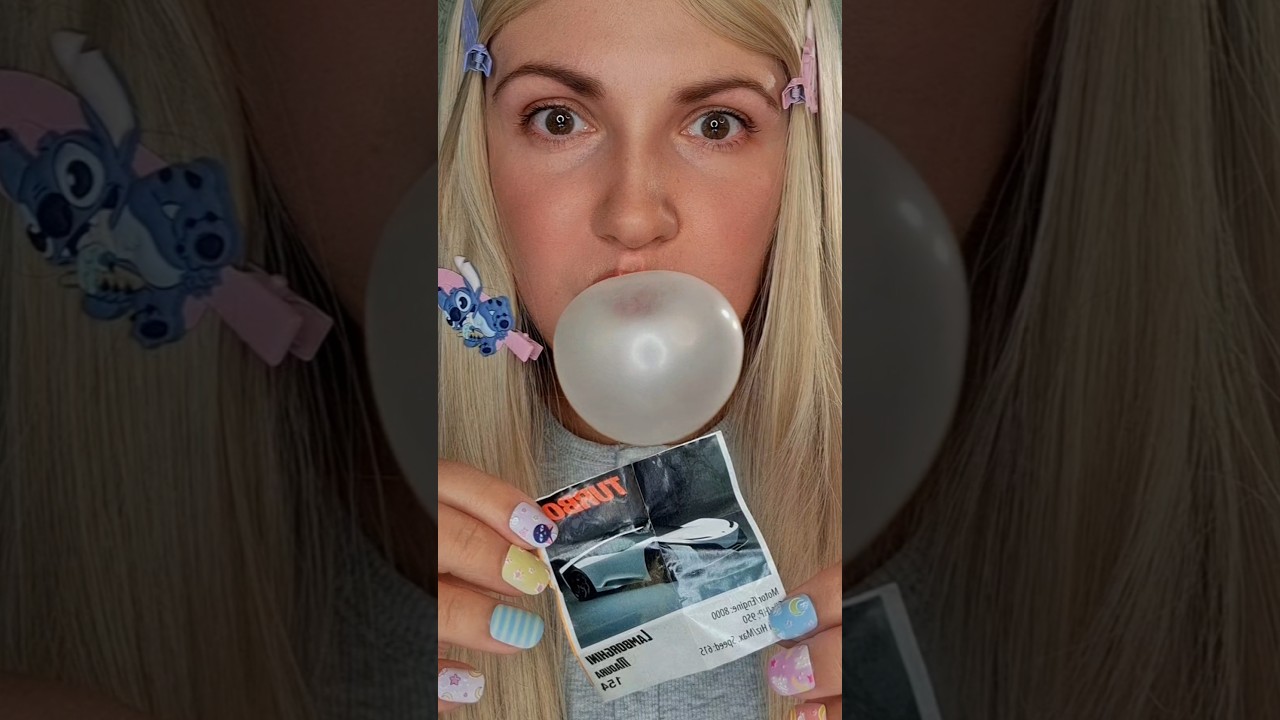 Turbo Gum Challenge | Bubble Pop ASMR #BubbleGum #ASMR #ASMRShorts