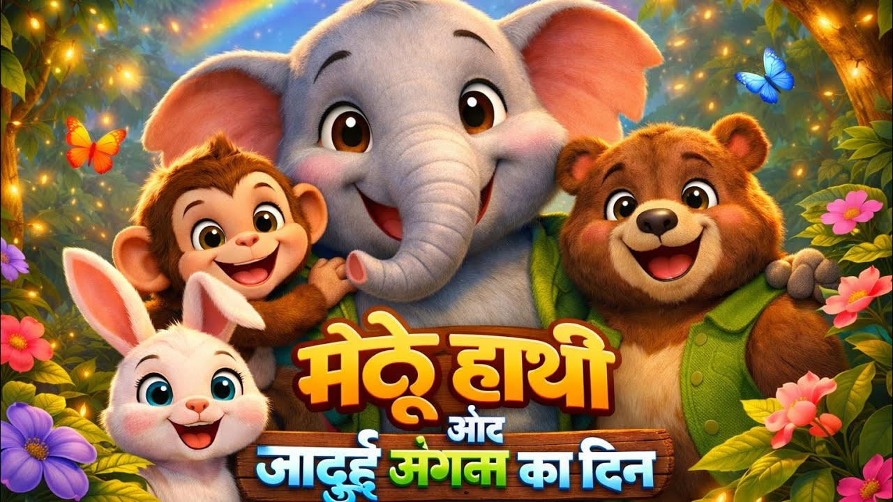 Motu Hathi aur Jadui Jungle 🌈|Fun Hindi Kids Song|Little Heroes TV #MotuHathi #JaduiJungle #KidsSong