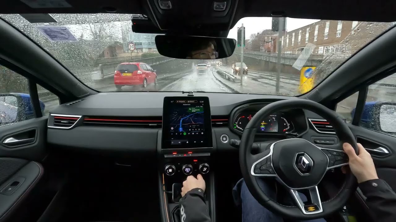 [#20 - UK Road Driving] Renault Clio TCe 90 RS Line 2022 New Year's Eve Rainy Drive