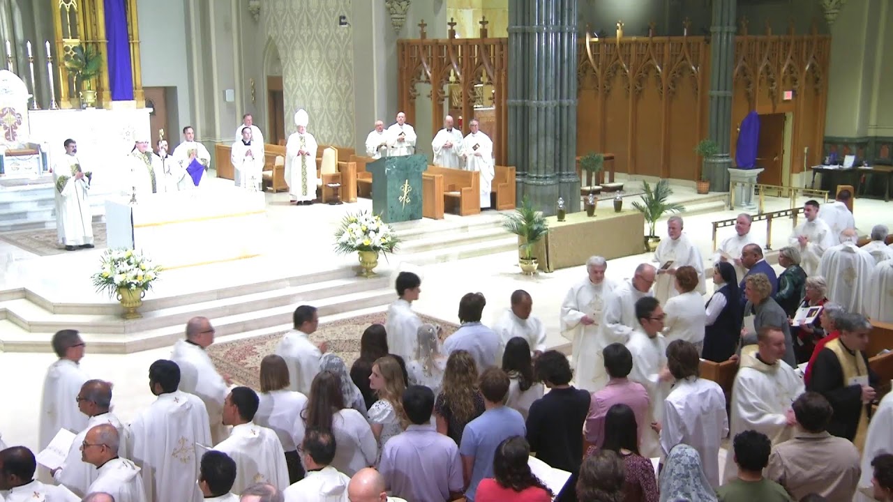 04-14-25 Chrism Mass with celebrant and homilist, Archbishop Richard G. Henning