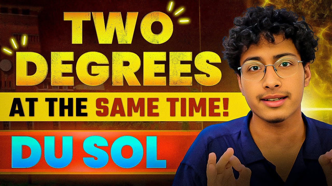 How YOU can do 2 DEGREES at the SAME TIME? 🤔 #delhiuniversity
