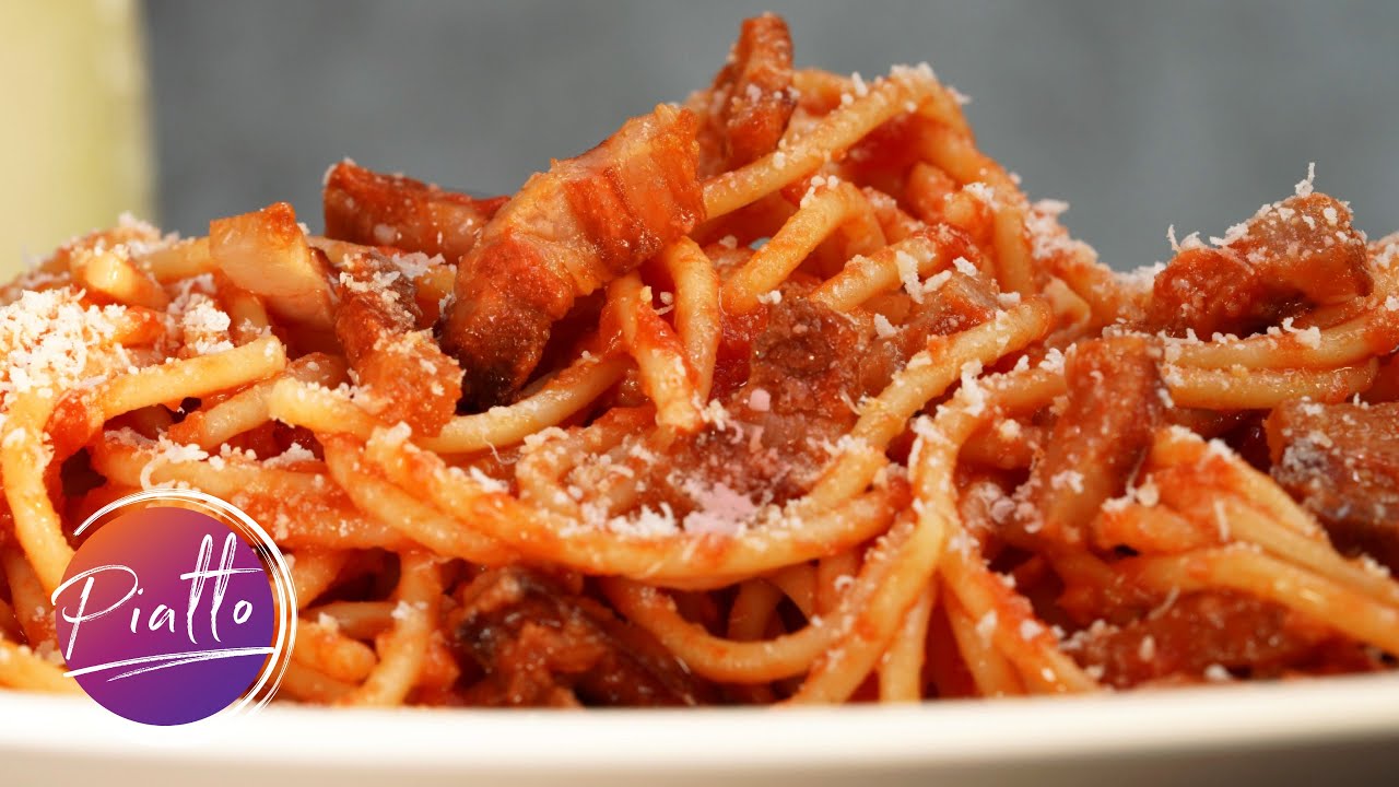 Pasta AMATRICIANA Ricetta Originale di AMATRICE