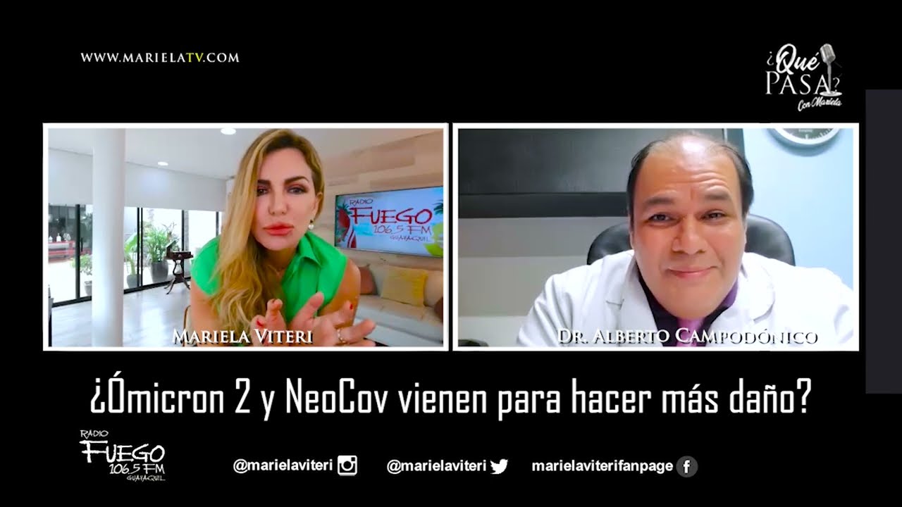 ¿Ómicron 2 y NeoCov vienen para hacer más daño?, Dr. Alberto Campodónico.