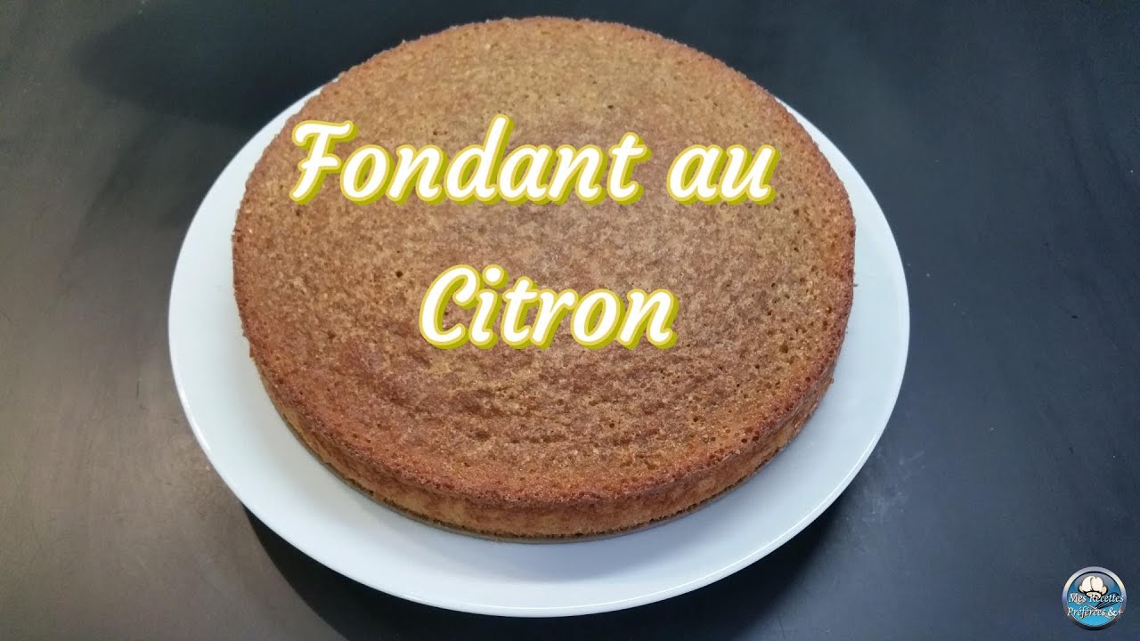 Recette du FONDANT au CITRON sans farine 🍋 😋