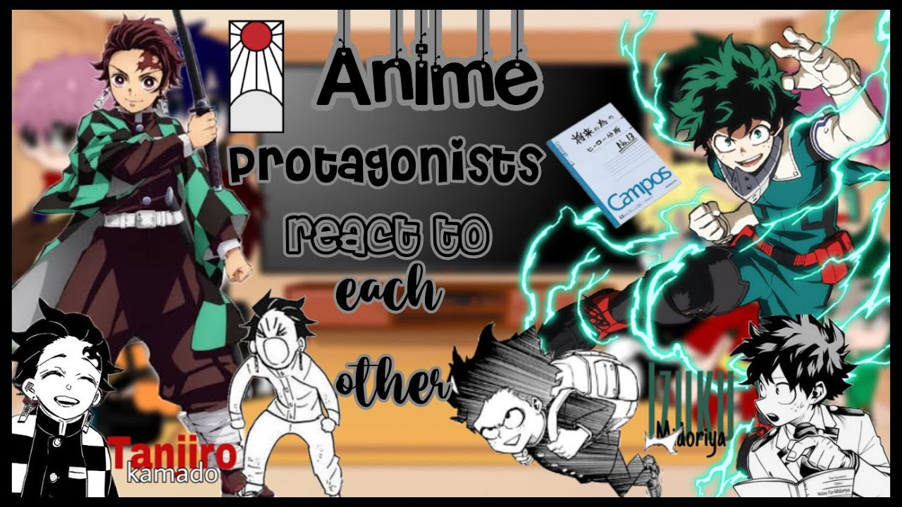 Aɴɪᴍᴇ ᴘʀᴏᴛᴀɢᴏɴɪsᴛs ʀᴇᴀᴄᴛ ᴛᴏ ᴇᴀᴄʜ ᴏᴛʜᴇʀ | Tanjiro/Izuku