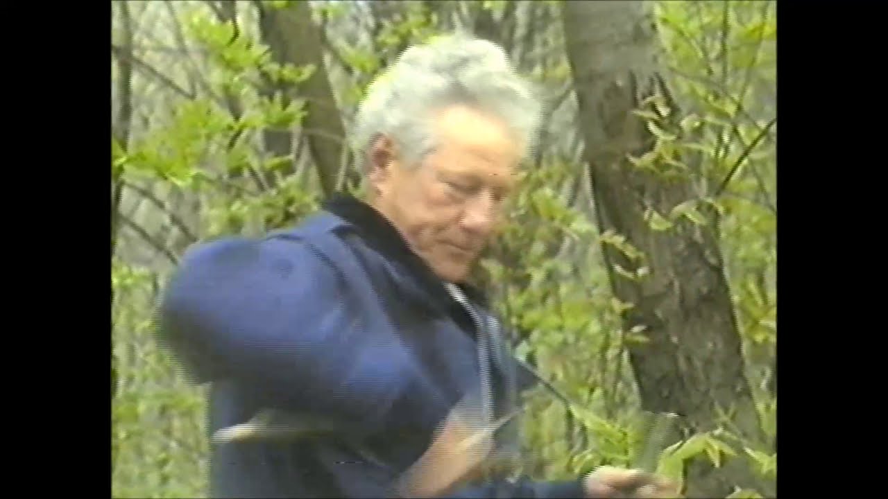 Grumello del Monte (Bergamo), la costruzione di flauti in corteccia di castagno - 24 aprile 1988