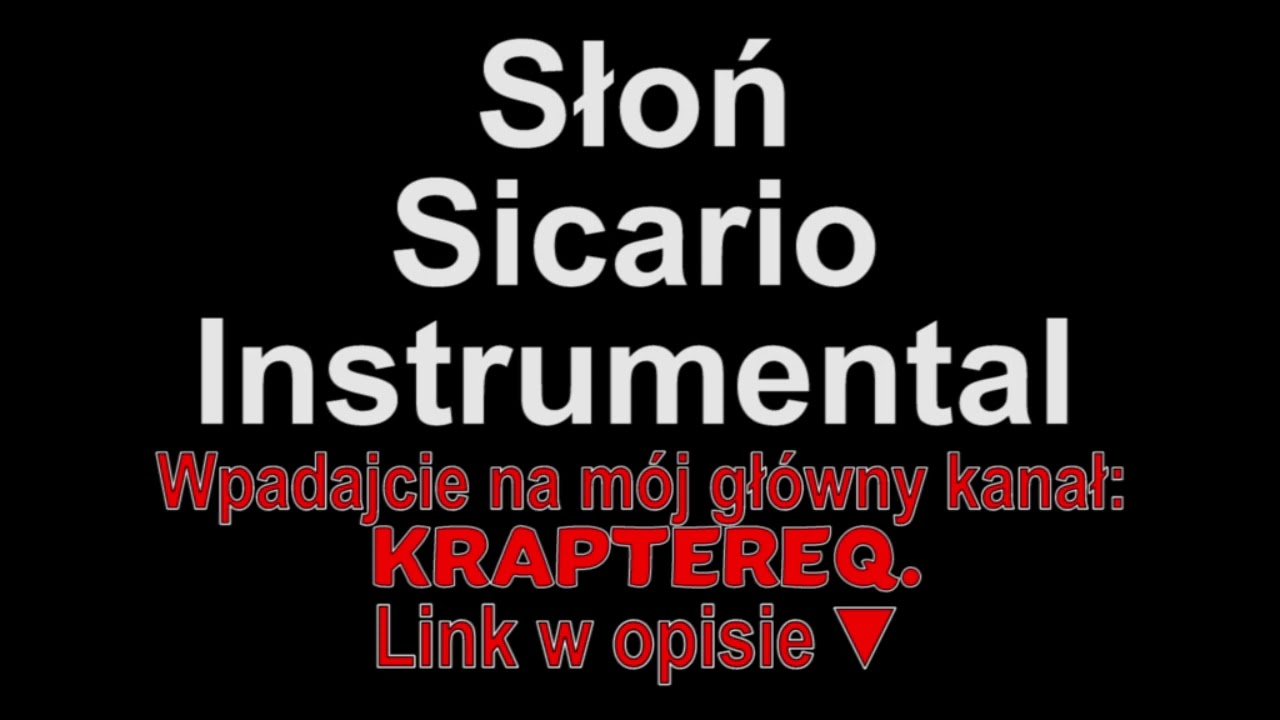 Słoń feat. Szpaku - Sicario Instrumental (Piosenki dla widzów)